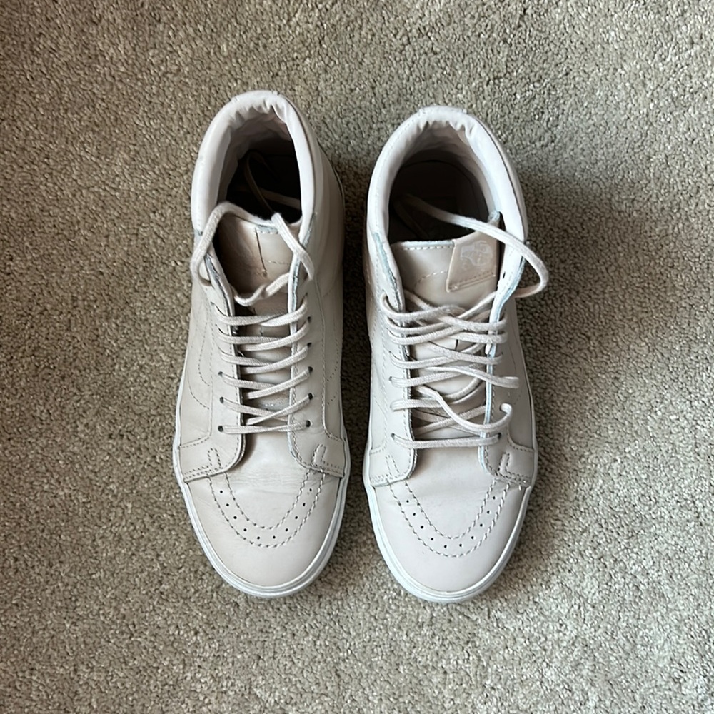 Leather High Top Vans